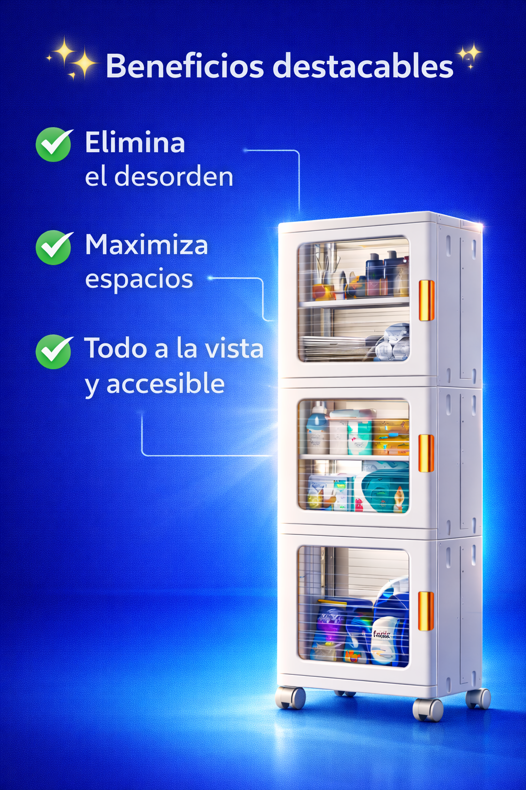 ESTANTE DE ALMACENAMIENTO 03 PISOS ARMABLE
