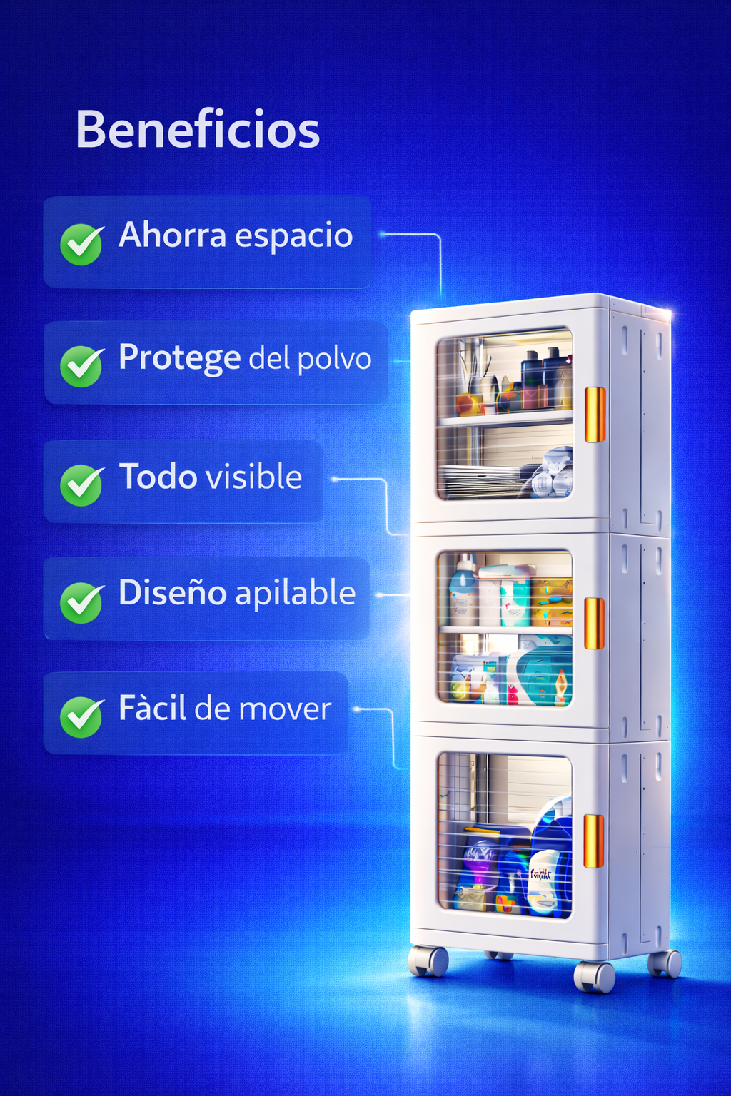 ESTANTE DE ALMACENAMIENTO 03 PISOS ARMABLE