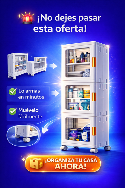 ESTANTE DE ALMACENAMIENTO 03 PISOS ARMABLE