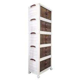 ORGANIZADOR DE PLASTICO 5 NIVELES-APILABLE