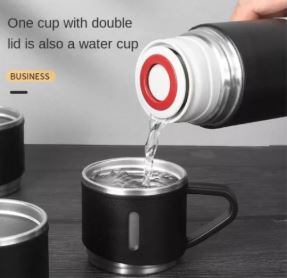 TERMO DE 500 ml CON 2 TAZAS
