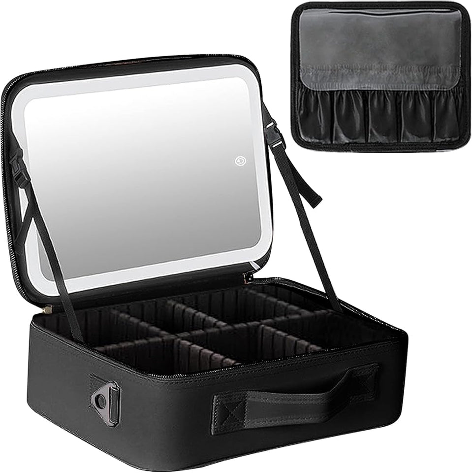 NECESER DE MAQUILLAJE CON LUZ LED