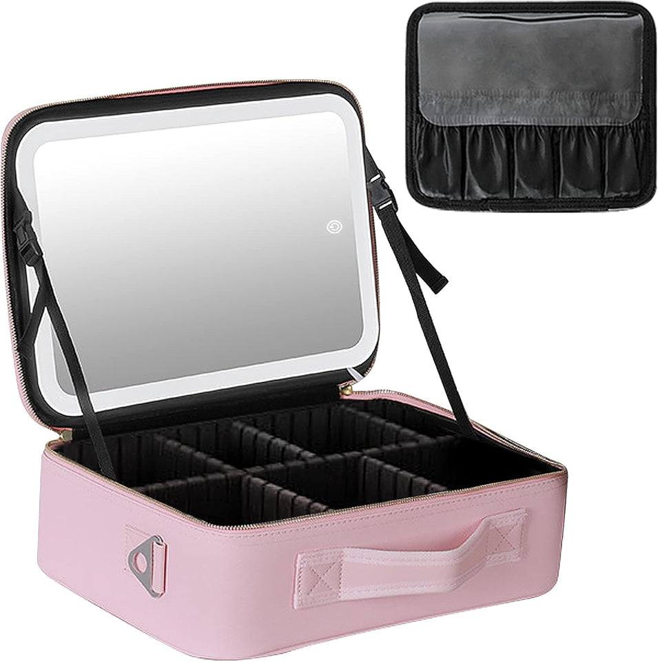 NECESER DE MAQUILLAJE CON LUZ LED