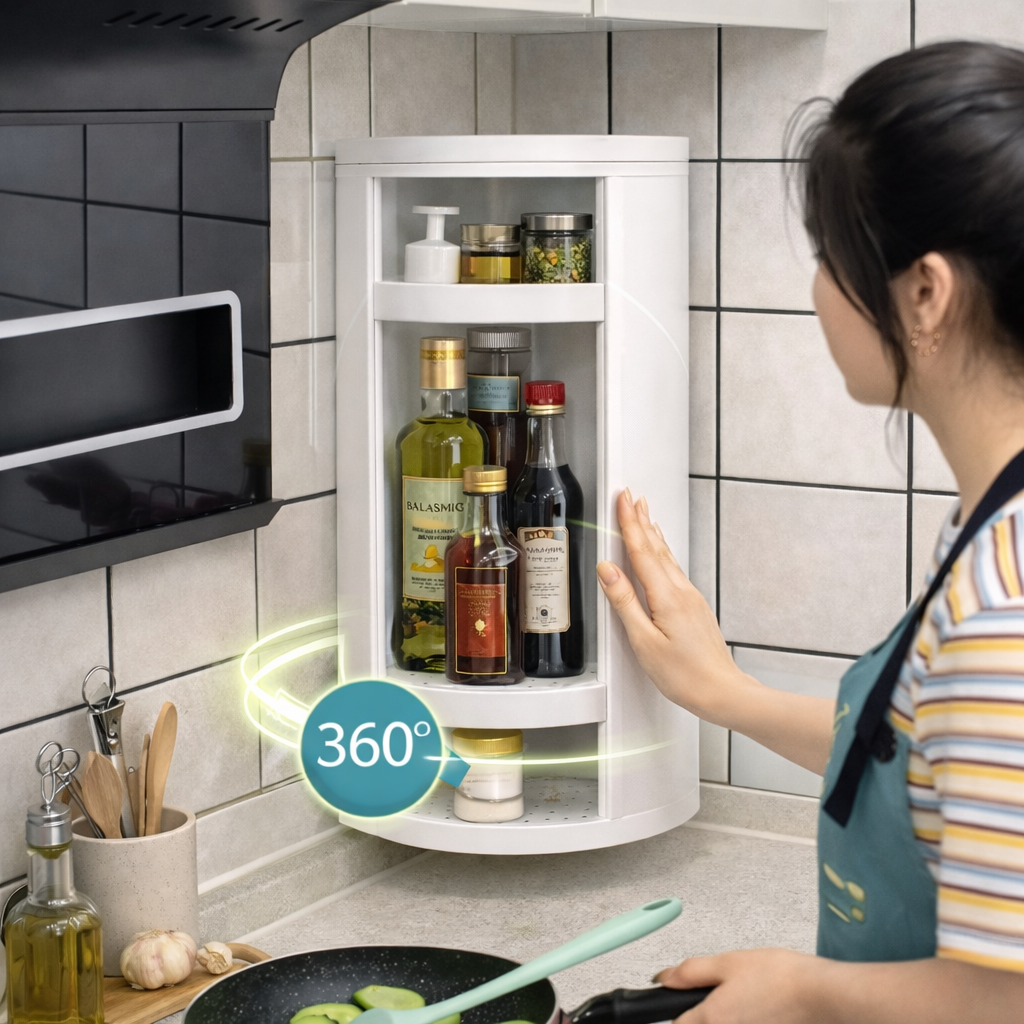 ESQUINERO GIRATORIO 360° DE 3 VIVELES